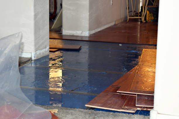 Professional Water Damage Restoration technician working in Connecticut, CT